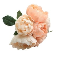 Yinmgmhj Umjetno i cvijeće Bouquets Heads Artificial Peony SILK cvijet vjenčani dekor vrtni trijem umjetno