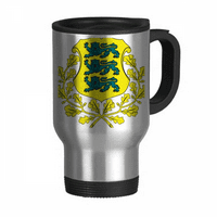 Estonija Nacionalni grb Zemlja Travel Golk Flip Poklopac od nehrđajućeg čelika Cup Tumbler Therch