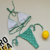 Plus size za kupanje odijela za žene slatke kupaće kostime kupaći kostimi Split Bikini Army Green S