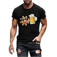 Muške pivo kratkih rukava majice Grafički mišić TEE Fitness kratki rukav tiskani personalizirana modna
