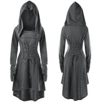 Fartey gromobrane danas Ženske gotičke haljine plus veličine Hoodies mjesec vještica Vintage haljina