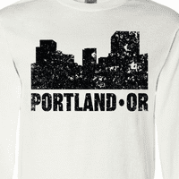 Inktastični portland Oregon City Cyboline sa majicom s dugim rukavima Grunge
