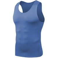 Muški kompresioni košulje za brzo sušenje Slimimirano tijelo s kradljivim prsluk vest za vježbanje ABS