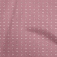 Onuone pamuk dres svijetlo ružičasta tkanina retro tkanina gljiva za šivanje tiskane plovne tkanine