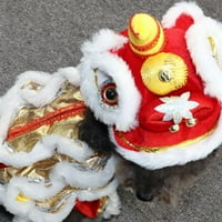 Pas kostim slatki lion ples kostim s zvijeri rog kineske novogodišnje kućne djevojke za mačke za male srednje pse kućni ljubimac kostim lav ples zmaj plesna odjeća odlična za Noć vještica, Božić i Cosplay