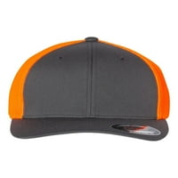 FlexFit - Kapa za kamiondžija - - ugljen neonski narandžasti - Veličina: jedna veličina