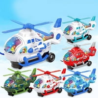 Kisingrit dječji električni igrački avion Model Universal Helikopter svjetla Glazbeni zrakoplovni igrački propeler će se okrenuti