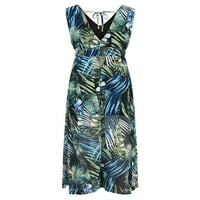 Julcc Womens Ljetni Boho Long Maxi haljina za zabavu Cvjetni print Sunderss