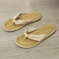 Hvyesh Ženske ravne sandale Ležerne ljetne isječke nožni sandale Udobno izdubljene sandale Boho Beach