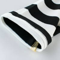 B91XZ T-majica s dugim rukavima Striped slovo Ispis dugih rukava Crewneck T majice na vrhu tee odjeću