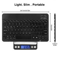 U laganoj ergonomskoj tastaturi sa pozadinskim RGB svjetlom, višestruko tanka punjiva tastatura Bluetooth