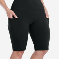 Asoul Solicinski elastični pojas za elastične strugove Yoga Boike ploče za žene Sportske vježbe s džepovima
