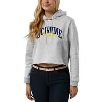 Ženska liga kolegijalna habanje pepela UC Irvine Anteaters obrezani pulover Hoodie