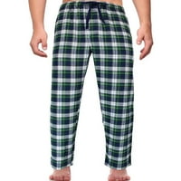 Cathery Muške plaćene pidžame hlače labave pamučne elastične pojaseve dno hlače za spavanje kućice za