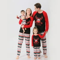Dadaria Porodica koja odgovara Božić Pidžami Božićni muškarci Tata tiskani bluza + hlače Xmas Porodica