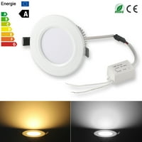 5 * 3W LED bijeli svijetli s ravnim objektivom ugradne stropne svjetlosve svjetlo hladno bijelo AC 100-140V