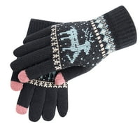 Ispod 5 $ ženski božićni sloj Fawn plus guste tople rukavice pletenje ručne rukavice rukavice na klirensu