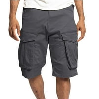 Sawvnm muške casual čiste boje na otvorenom Pocket plaža Radni pantalona za teretne kratke hlače Pant
