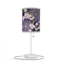 Ružičaste japanske cvjetanje stolne lampe za noćnu svjetištu noćnu stonsku lampicu na postolju nas