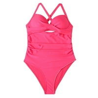 Wendunide kupaći kostimi Monokini Ženski odijelo kupaći kupaći kostimi za kupaće kostim za plivanje gurni kupaći kostimi vruće ružičaste m