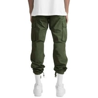 NJSHNMN teretne pantalone za muškarce casual opuštene fit hlače Specijalne snage Vojne dukseve Ležerne