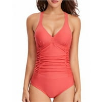 Jedan seksi kupaći kostimi za cvjetni kostim za žene V izrez za plažu