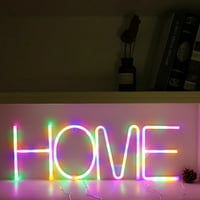 Kripyery LED četverobojni engleski abeceda Neon Svjetla rođendanska zabava Božićni ukras
