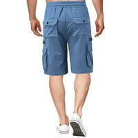 Cotonie muns Ljetne teretne hlače Radne odjeće Hratke Srednja struka, višestruki džep, tanke-montirane