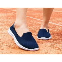 Rokomi Žene Ležerne cipele Udobne tenisice Neklizne stanovi Žene prozračne lagane cipele za šetnju na plavoj boji 9.5