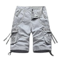 Muški teretni kratke hlače Pamuk Ležerne prilike labave, lagane više džepove Vojne kratke hlače na otvorenom
