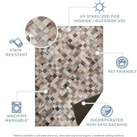 Laredo mozaik Fau Sakrij sivu hermingbone 2'3 7'6 ne-klizača