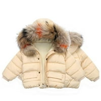 Zimski kaputi za djecu sa kapuljačima zimske djetete sa čvrstim zatvaračem patent zatvarača držite jaknu