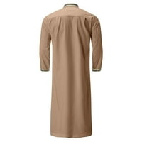 Muška arapska srednja aplikacija ovratnik ogrtač vintage čipkaste bodice noćne haljine haljina