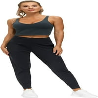 Ženske joggers hlače lagane atletske tajice konusne salonske hlače za vježbanje, joga, trčanje