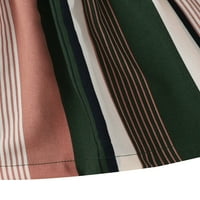Niuer Girls Cute Striped Mini suknje Baby Loose Summer suknja Baggy Party Color Block Casual