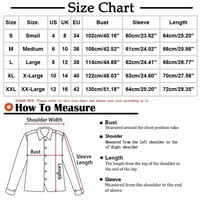 Cacomomrkark pi ženske košulje dugih rukava Plus veličine kaput ispisani džepni džepni jakni