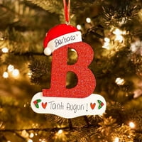 DTIDTPE Božićne ukrase, personalizirani božićni ukrasi personalizirani ukrasi božićne slova božićni