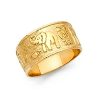 Jewels 14k žuto zlato Lucky Yellow Gold Fashion Golvers Ring 12