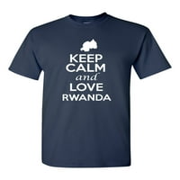 Budite mirni i volite državu Ruanda Patriotska majica za odrasle TEE