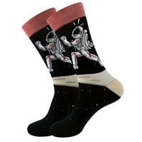 Muškarci i žene odrasli Geometrijski voćni čarapi Street Socks Astronaut Čarape