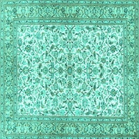 Ahgly Company Machine Persible Pravokutnik Perzijski tirkizni plavi tradicionalni prostirci, 2 '4 '