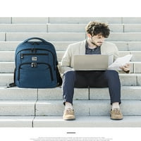 Fasnice sa velikim kapacitetom Laptop ruksak za laptop knjige Daypack Anti-Theft Knapsick Business School Bag Rucksack Navy Blue