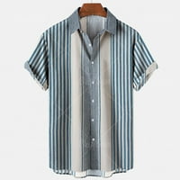 Ljetna košulja za muškarce Havaii košulju za prevelike tee Harajuku Muška odjeća Omotna labava Casual