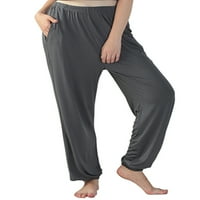 Paille dame yoga hlače visoki struk plus veličine zaptivene salone za salonske pantalone vrećice bagsty