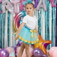 Lovskoo Slojred suknje od tille suknje Toddler Baby Girls Slatka čvrsta boja Neto pređa Princess Multi-Color