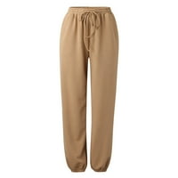 FVWitlyh pantalone za žene Ležerne ljetne hlače za žene pod ženskim bojom elastične vezivne noge casual