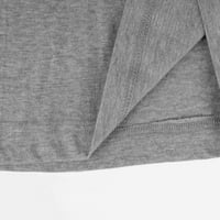 Tintmeso Basic dres V-izrez T-majica s kratkim rukavima Duga dužina TEE Workout za žene