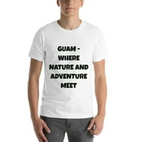 3xl Guam - gdje priroda i avantura zadovoljavaju zabavno stil kratkog rukavskog pamučnog majica po nedefiniranim