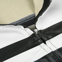 Blotona Ženski patentni zatvarač Vintage kožna jakna dugi rukavi Slim fit postolja Cooth Callu casual