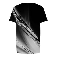 Košulje za muškarce Casual okrugli vrat Percepcija 3D digitalni ispis Pulover fitness sportskih kratkih